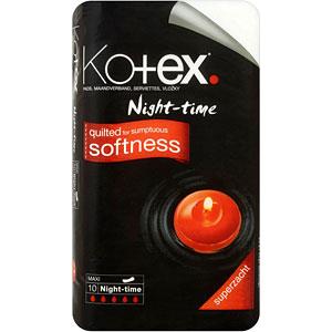 Kotex Night-time dámske menštruačné vložky extra dlhé a jemné                   